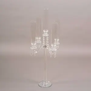 Candelabro de cristal 5 brazos